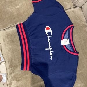 Champion vintage wash fleece cropped t-shirt